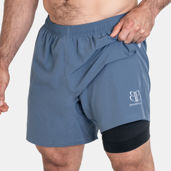 Short HIT 2 en 1 Blue 90's Hombre