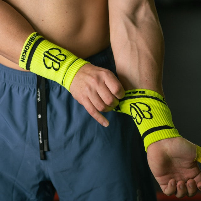 Muñequeras elásticas Yellow Neon